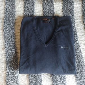 Ben sherman signature dark blue long sleeve sweater